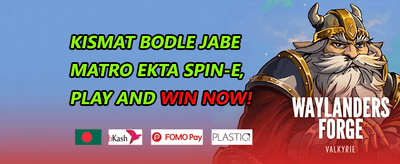 স্লট গেমে ফ্রি স্পিন অফার promotion banner